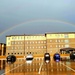 Rainbow and new barracks at Fort McCoy