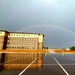 Rainbow and new barracks at Fort McCoy