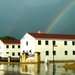 Rainbow over Fort McCoy's historic Commemorative Area