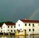 Rainbow over Fort McCoy's historic Commemorative Area