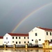 Rainbow over Fort McCoy's historic Commemorative Area