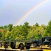 Rainbow over Fort McCoy's historic Commemorative Area