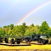 Rainbow over Fort McCoy's historic Commemorative Area