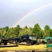 Rainbow over Fort McCoy's historic Commemorative Area