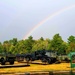 Rainbow over Fort McCoy's historic Commemorative Area