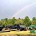 Rainbow over Fort McCoy's historic Commemorative Area