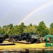 Rainbow over Fort McCoy's historic Commemorative Area