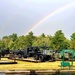 Rainbow over Fort McCoy's historic Commemorative Area