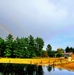 Rainbow over Fort McCoy's historic Commemorative Area