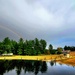 Rainbow over Fort McCoy's historic Commemorative Area