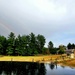 Rainbow over Fort McCoy's historic Commemorative Area