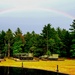 Rainbow over Fort McCoy's historic Commemorative Area