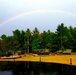 Rainbow over Fort McCoy's historic Commemorative Area