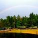 Rainbow over Fort McCoy's historic Commemorative Area