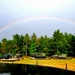 Rainbow over Fort McCoy's historic Commemorative Area