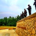 Rainbow over Fort McCoy's historic Commemorative Area