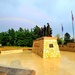 Rainbow over Fort McCoy's historic Commemorative Area