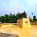 Rainbow over Fort McCoy's historic Commemorative Area