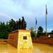 Rainbow over Fort McCoy's historic Commemorative Area