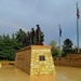 Rainbow over Fort McCoy's historic Commemorative Area