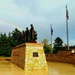 Rainbow over Fort McCoy's historic Commemorative Area