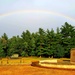 Rainbow over Fort McCoy's historic Commemorative Area