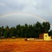 Rainbow over Fort McCoy's historic Commemorative Area