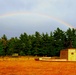 Rainbow over Fort McCoy's historic Commemorative Area