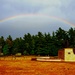 Rainbow over Fort McCoy's historic Commemorative Area