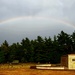 Rainbow over Fort McCoy's historic Commemorative Area