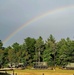 Rainbow over Fort McCoy's historic Commemorative Area