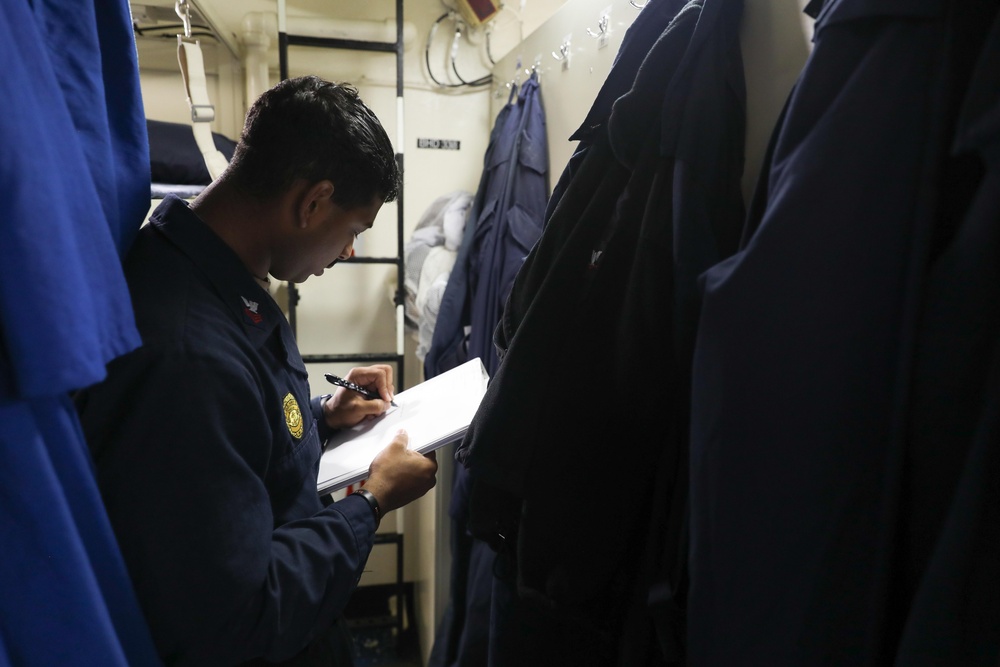 Berthing Inspection Onboard USS Ramage