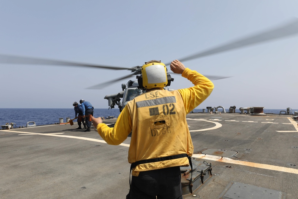 Flight Operations Onboard USS Ramage