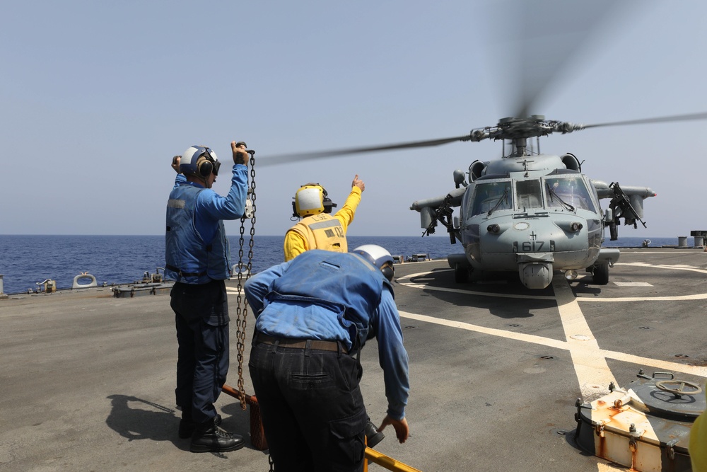 Flight Operations Onboard USS Ramage