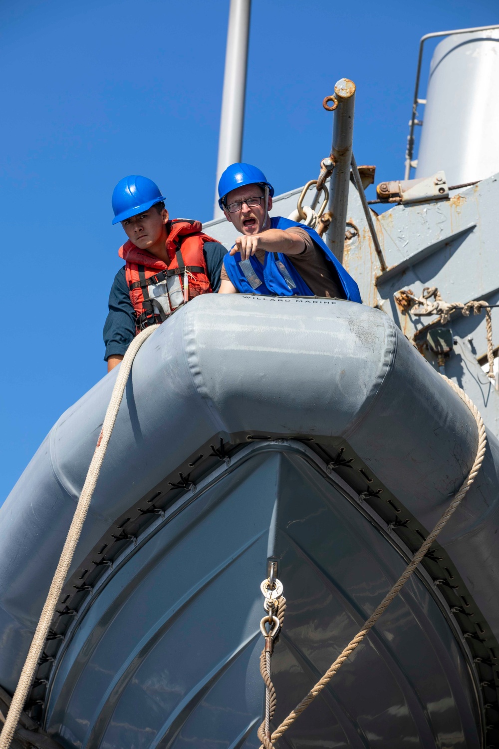 USS Normandy Conducts a Replenishment-at-Sea