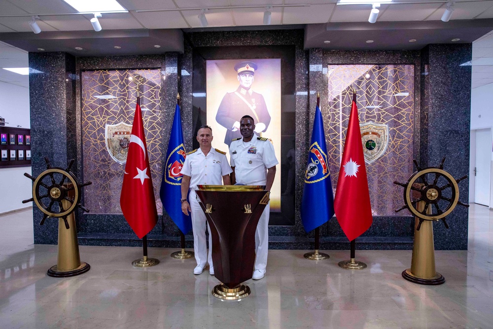 USS Normandy Conducts Office Calls in Turkiye
