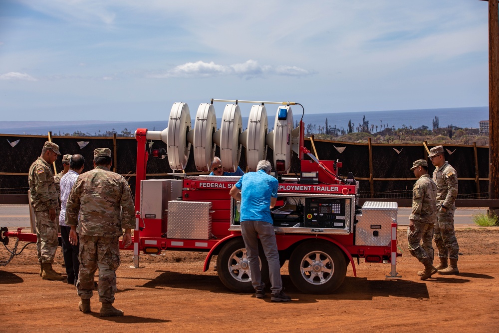 JTF-50 Establish Rapid Response Emergency Siren in Lahaina