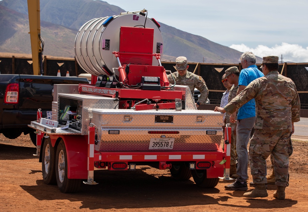 JTF-50 Establish Rapid Response Emergency Siren in Lahaina