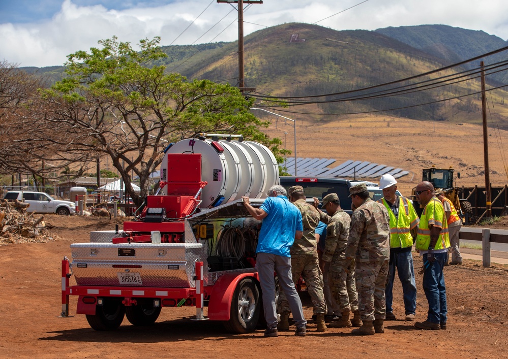 JTF-50 Establish Rapid Response Emergency Siren in Lahaina