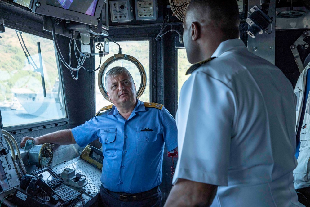 USS Normandy Conducts Office Calls in Turkiye