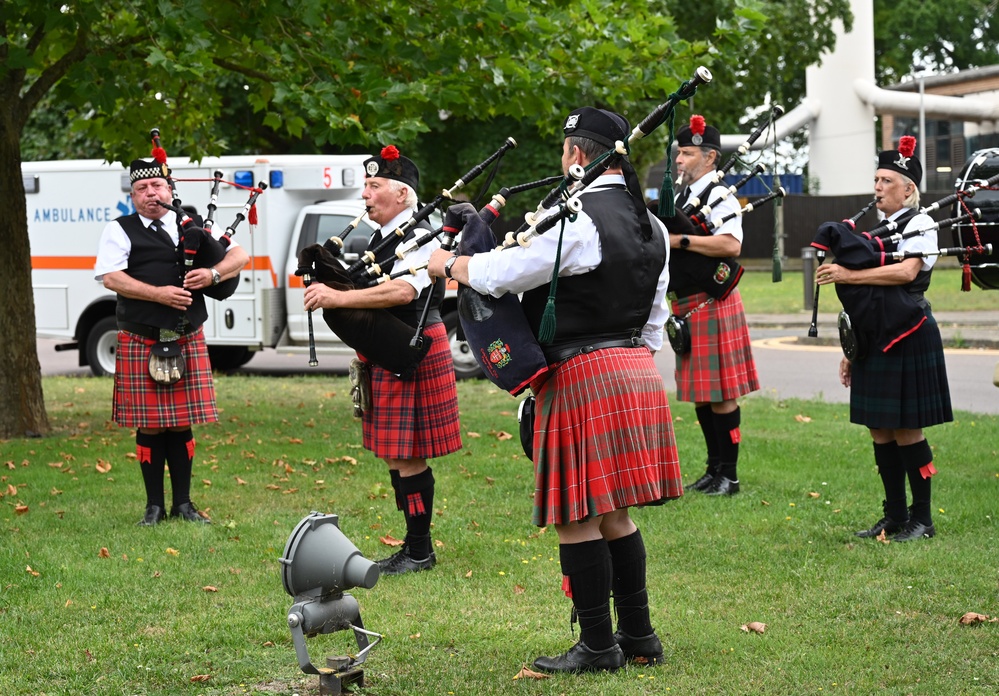 Team Mildenhall members join RAF Lakenheath for 9/11 memorial ceremony