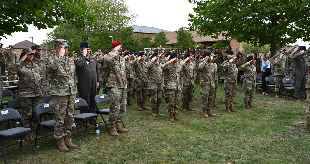 Team Mildenhall members join RAF Lakenheath for 9/11 memorial ceremony