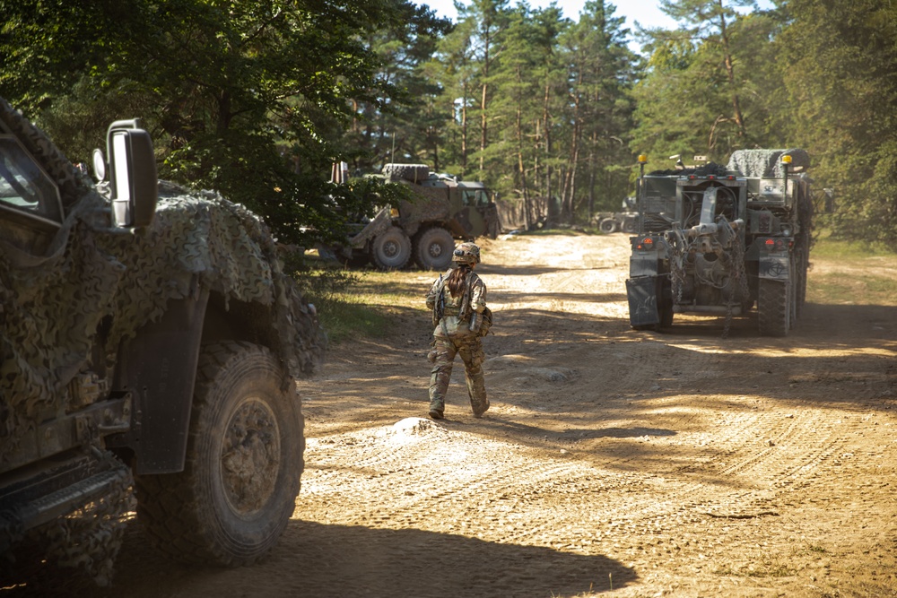 U.S. Army and multinational Soldiers train during Saber Junction 23