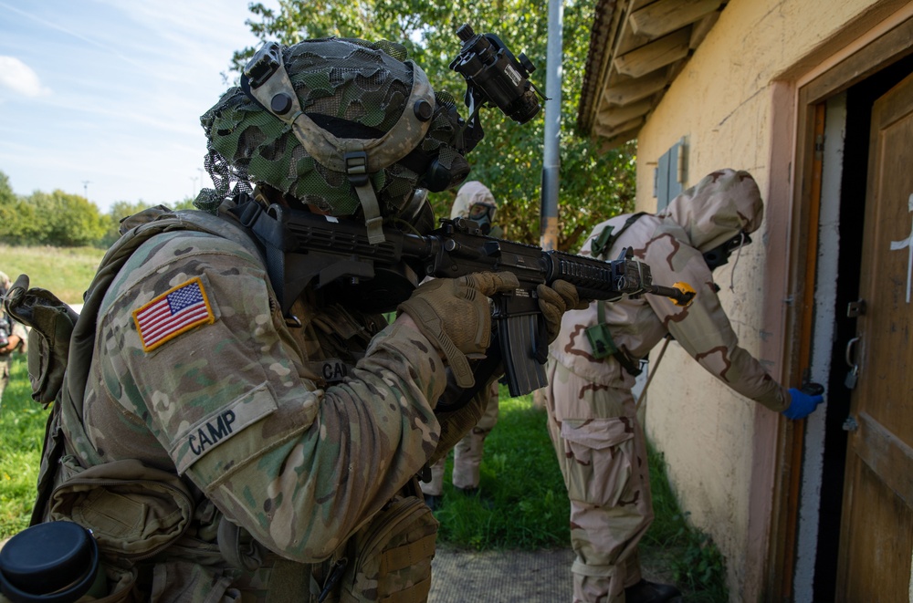 U.S. Army and multinational Soldiers train during Saber Junction 23