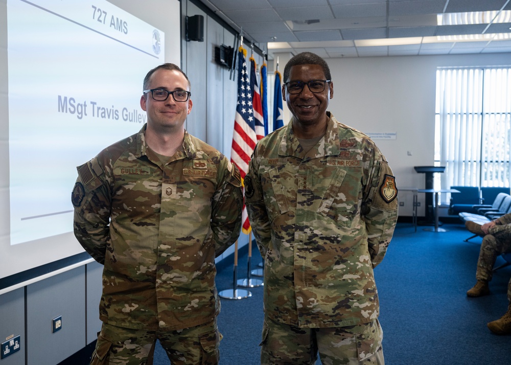 AMC Deputy Commander visits 727th AMS at RAF Mildenhall