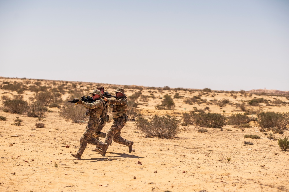 Bright Star 23: U.S. National Guard CQB training