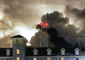Storms thunder over Coast Guard Station Oregon Inlet