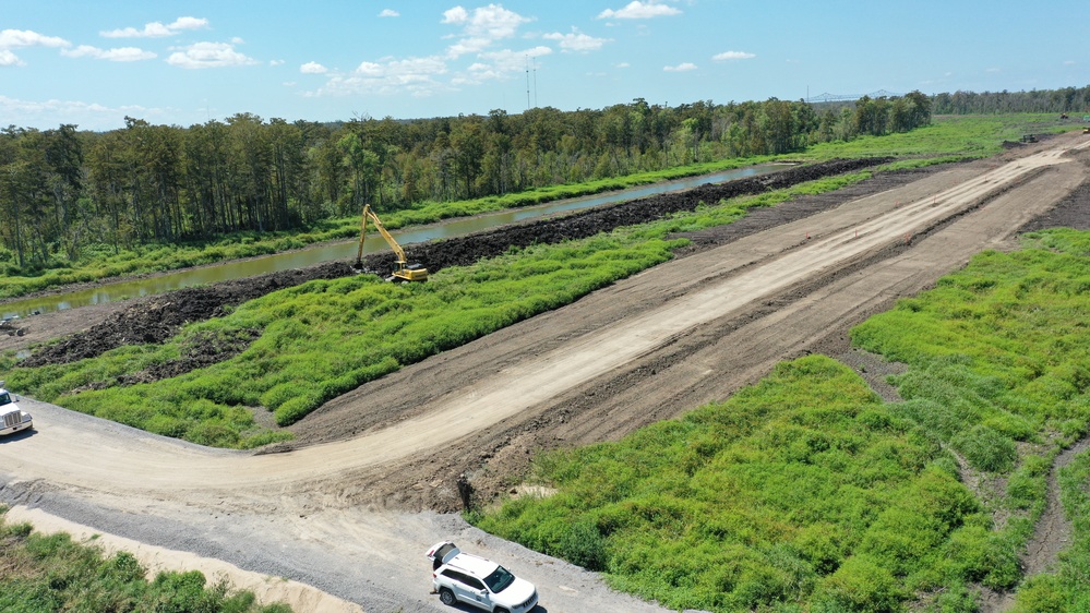 Construction Update at West Shore Lake Pontchartrain contract 110