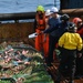 US Coast Guard Cutter Forward crew members participate in Northwest Atlantic Fisheries Organization inspections at sea in the Atlantic Ocean