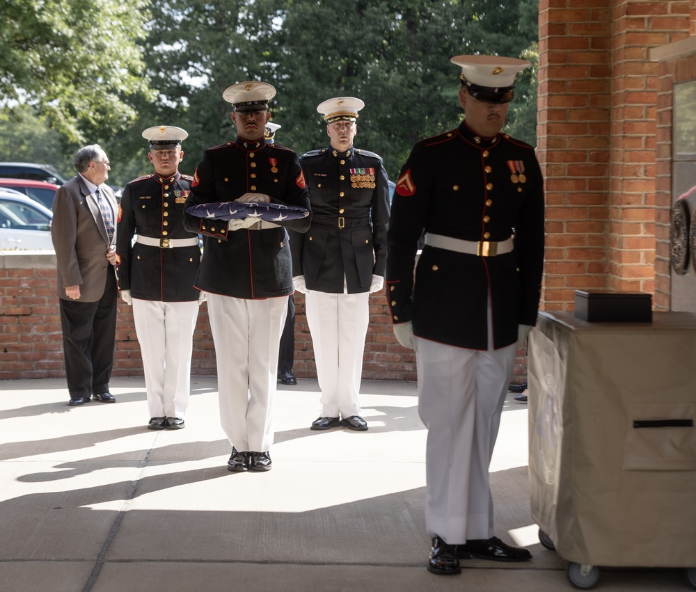 Memorial service for Silver Star, Purple Heart recipient retired U.S. Marines LtCol Bayard Victor Taylor